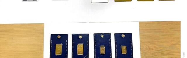 Pokušao da prošvercuje zlatne pločice u vrednosti 40.000 evra