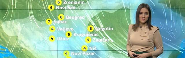 Prognoza za ponedeljak – padavine samo na jugu, temperatura do osam stepeni