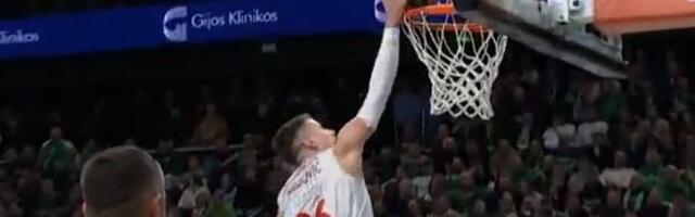 Nemanja Nedović promašio zakucavanje u kontri, trener Spanulis šutnuo reklame: Monako obrukan u Litvaniji