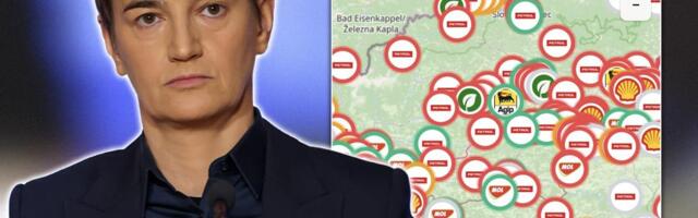 BRNABIĆ POKAZALA MAPU SNABDEVENIH PUMPI U SLOVENIJI! Nestašica dizela dovela do problema, istakla da ih u Srbiji NEMA: "Zašto je važno KO je na čelu države!"