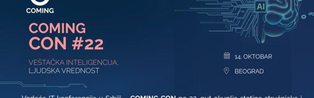 Tehnologija u službi čoveka: COMING CON #22 otvara dijalog o budućnosti veštačke inteligencije