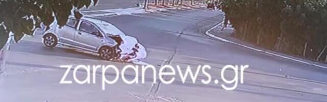 SNIMAK TEŠKE NESREĆE NA KRITU! Sudarili se automobil i vozilo Hitne, pacijent kojeg su vozili umro