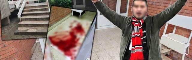 Jeziv prizor! Svuda tragovi krvi: Aleksandar (22) iz Kruševca je pokušao da se spase, izboden dopuzao od parka do ulaza, ali... (FOTO/VIDEO)