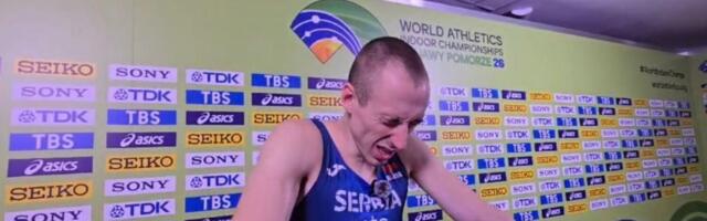 Srpski atletičar jedva stajao na nogama posle uspeha na SP, izjavom oduševio celu zemlju