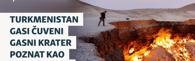 Turkmenistan gasi čuveni gasni krater poznat kao 'Vrata pakla'