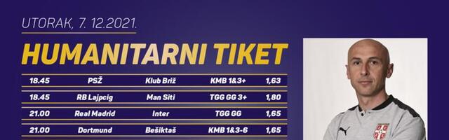Humanitarni tiket u podne: Vladimir Jovanović tipuje za lečenje Damjana Pavlovića