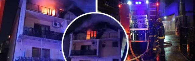 PRVE SLIKE BUKTINJE U MALOM MOKROM LUGU! Gori potkrovlje dvospratnice! (FOTO)