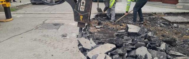 Veći deo Bulevara oslobođenja u Leskovcu dobija rekonstruisane trotoare