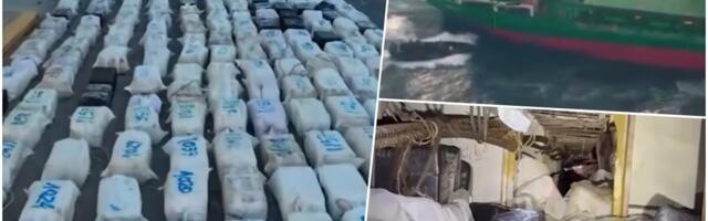 NAJVEĆA ZAPLENA KOKAINA U EVROPI IKADA! Pogledajte šta je španska policija pronašla na brodu - 27 tona drone vrednosti veće od 800 MILIONA EVRA (FOTO/VIDEO)