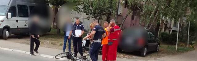 Crveni kombi srušio biciklistkinju u Radničkom naselju i povredio je