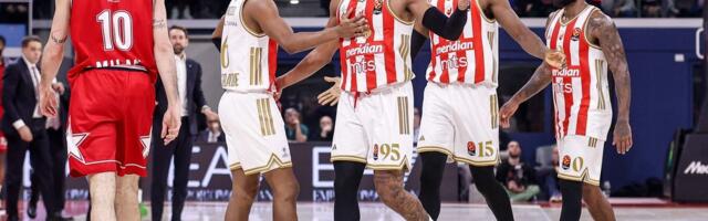 Ovo je tabela Evrolige posle Zvezdine drame u Milanu: Crveno-beli lakše dišu, Partizan praktično otpisan