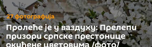 Пролеће је у ваздуху: Прелепи призори српске престонице окићене цветовима /фото/