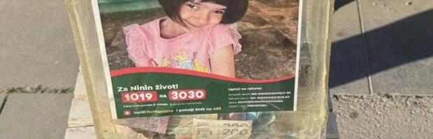 ZA NININ ŽIVOT! Pošaljite 1019 na 3030