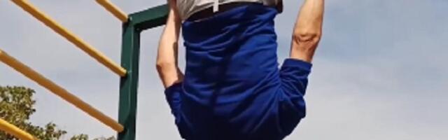 Penzioner kao mladić, nema šta ne može (VIDEO)