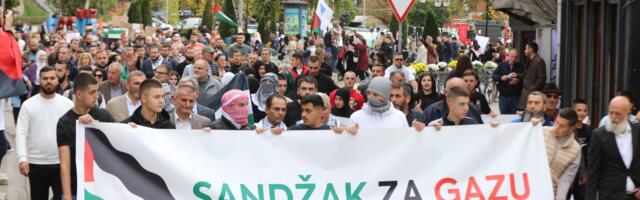 Pazarci i danas na ulicama – BKZ organizrala skup podrške Palestini