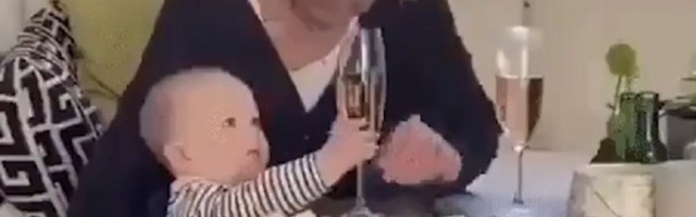UF Čuvala čašu sa stola, pa pustila bebu! (VIDEO)