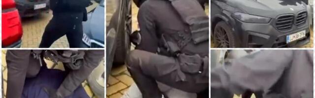 IZVUKLI GA IZ BESNOG BMW-a, BACILI NA ZEMLJU I STAVILI LISICE: Pogledajte kako je "vračarac" sa poternice uhapšen u Novom Sadu! Evo za šta se sve tereti (VIDEO)