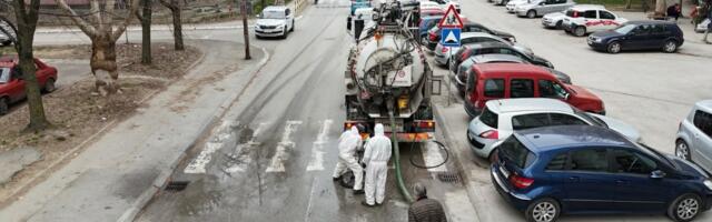 U toku čišćenje sistema kišne kanalizacije u Čačku, radovi na više punktova