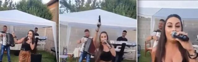 Pevaljka zapucala na svadbi, viral bez presedana (VIDEO)