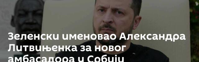 Зеленски именовао Александра Литвињенка за новог амбасадора у Србији