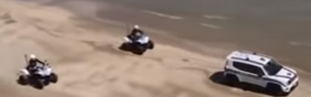 Dronovi, četvorotočkaši i patrole samo zbog jednog čoveka! Spekakularno ili suludo hapšenje, procenite sami! (VIDEO)