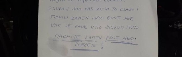 Poruka na brisaču koja vraća veru u ljude: Vlasnik vozila traži čoveka koji je ovo napisao