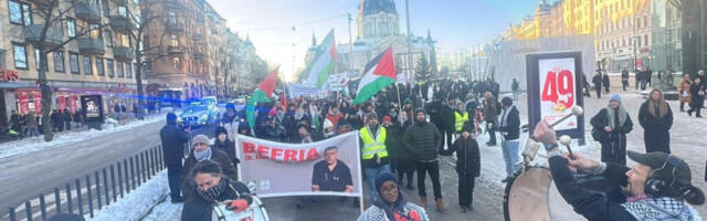 Протести у Стокхолму због интервенције САД у Венецуели и израелских напада на Газу