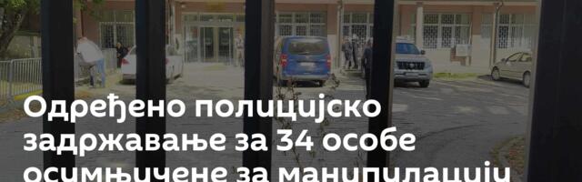 Одређено полицијско задржавање за 34 особе осумњичене за манипулацију гласовима на КиМ