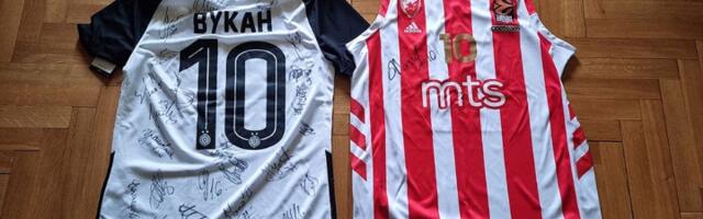 Zvezdin i Partizanov dres na licitaciji za malog Vukana