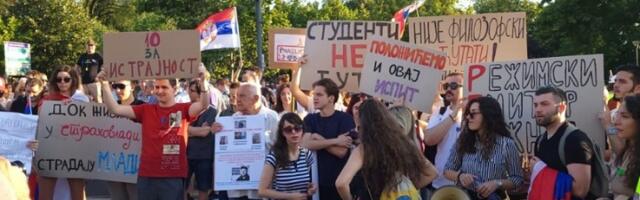 Studenti na protestu: I ovaj ispit ćemo položiti