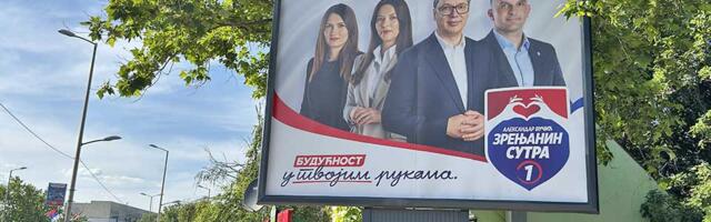 Predizborni bilbordi: Neko bi pomislio da se Vučić kandidovao za gradonačelnika Zrenjanina