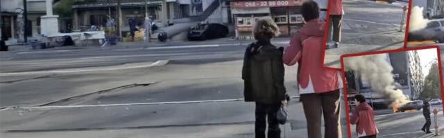 Buktinja usred Beograda! Automobil se raspada od plamena! (VIDEO)