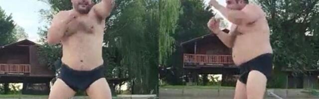 Igrao košarku, pljuvao Đilasa, sad boksuje u gaćama (VIDEO)