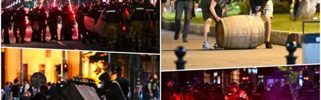 OVAKO JE IZGLEDALO DIVLJANJE NOVIH RAZMERA - ČAK I ZA NJIH! Blokaderi opustošili ulice Beograda, brutalno napali policiju i građane: Ne prezaju ni od čega!