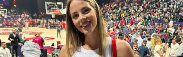 Prelepa srpska odbojkašica skretala poglede u Areni, nekada igrala za Zvezdu, sada gledala muža u crno-belom