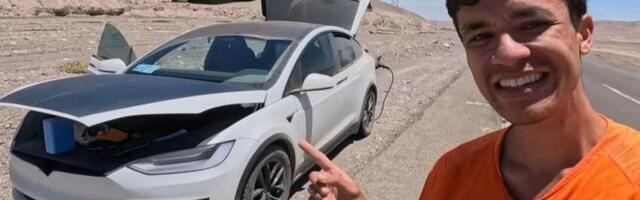 Ostao nasred pustoši jer mu se ispraznila baterija na električnom automobilu, evo kako se spasio sa samo 1%