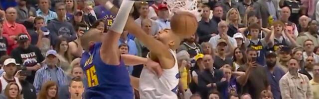 Jokić je morao da se osveti! Ne viđamo ovo često, zakucao je žestoko preko Gobera /VIDEO/