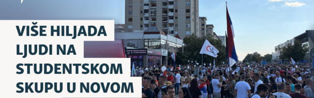 Više hiljada ljudi na studentskom skupu u Novom Sadu