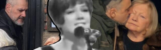 Tužne scene sa Novog groblja: Senkin sin Vasil Hadžimanov neutešan, poznati voditelj ljubi i pridržava Biseru