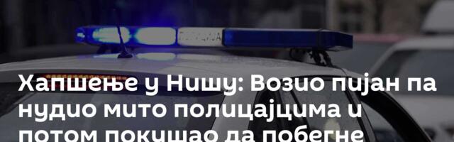 Хапшење у Нишу: Возио пијан па нудио мито полицајцима и потом покушао да побегне