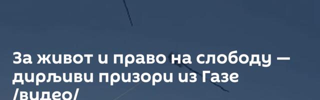 За живот и право на слободу — дирљиви призори из Газе /видео/