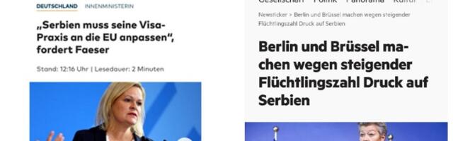 Glavni nemački mediji najavljuju mogućnost da se državljanima Srbije opet uvedu vize