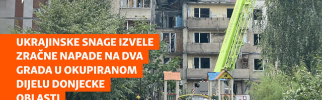 Ukrajinske snage izvele zračne napade na dva grada u okupiranom dijelu Donjecke oblasti