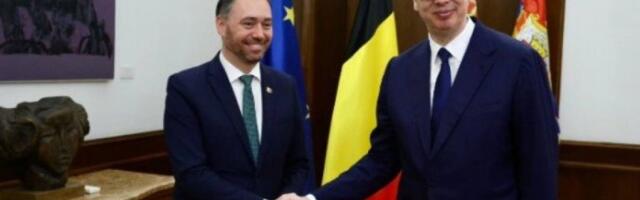 INVESTICIJE I EVROPSKI PUT: Vučić sa šefom belgijske diplomatije (FOTO)