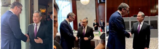 VUČIĆ SE SASTAO SA KINESKIM ŠEFOM DIPLOMATIJE U MINHENU: Srdačan razgovor sa Vang Jiem, odnosi Srbije i Kine zasnovani na čeličnom prijateljstvu (VIDEO)