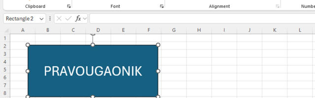 Excel: dodavanje grafičkih objekata u radni list
