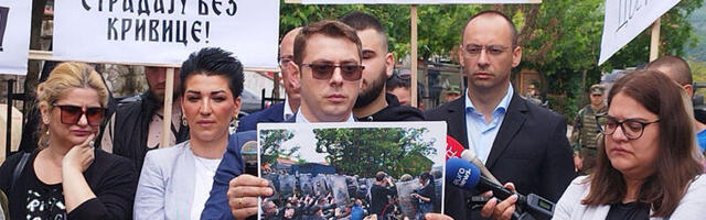 Zvečan: Skup podrške uhapšenim Srbima