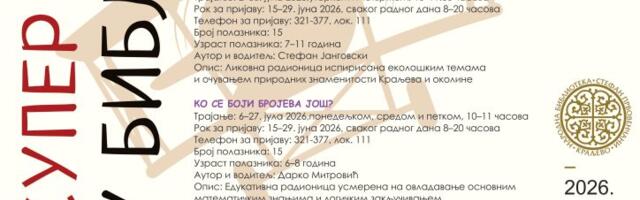 LETNJI PROGRAMI ZA DECU TOKOM RASPUSTA