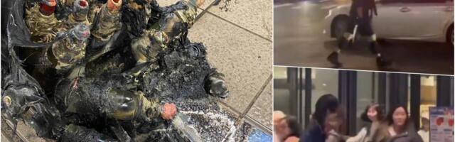 (UZNEMIRUJUĆE) BACIO DIMNE BOMBE, PA NOŽEM IZBO PUTNIKE U METROU: Ima mrtvih i ranjenih, maskirani napadač izvršio MASAKR, a onda skočio sa zgrade! HOROR snimak