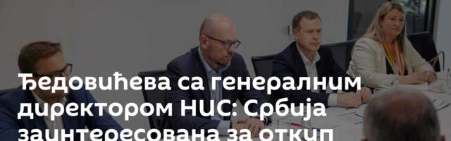 Ђедовићева са генералним директором НИС: Србија заинтересована за откуп ветропарка Пландиште